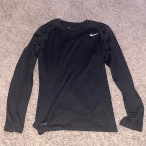 Medium Black Nike Dri Fit Long Sleeve Shirt